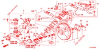 MAITRE CYLINDRE DE FREIN/ALIMENTATION PRINCIPALE (LH) pour Honda JAZZ 1.4 ESL 5 Portes full automatique 2013