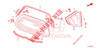 PARE BRISE ARRIERE/VITRE DE CUSTODE pour Honda JAZZ 1.4 ESL 5 Portes full automatique 2013