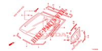 PARE BRISE AVANT pour Honda JAZZ 1.4 ESL 5 Portes full automatique 2013