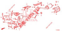 TUYAU D'ECHAPPEMENT/SILENCIEUX pour Honda JAZZ 1.4 ESL 5 Portes full automatique 2013