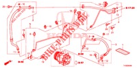CLIMATISEUR (FLEXIBLES/TUYAUX) (LH) pour Honda JAZZ 1.4 LUXURY 5 Portes 5 vitesses manuelles 2014