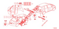 EMBLEME/ETIQUETTE DE PRECAUTIONS pour Honda JAZZ 1.4 LUXURY 5 Portes 5 vitesses manuelles 2014