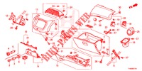 GARNITURE D'INSTRUMENT (COTE DE PASSAGER) (LH) pour Honda JAZZ 1.4 LUXURY 5 Portes 5 vitesses manuelles 2014