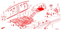 MOULAGE/PROTECTION pour Honda JAZZ 1.4 LUXURY 5 Portes 5 vitesses manuelles 2014
