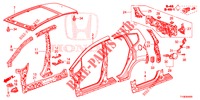 PANNEAUX EXTERIEURS/PANNEAU ARRIERE pour Honda JAZZ 1.4 LUXURY 5 Portes 5 vitesses manuelles 2014