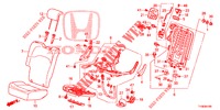 SIEGE ARRIERE (D.) (1) pour Honda JAZZ 1.4 LUXURY 5 Portes 5 vitesses manuelles 2014