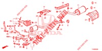 TUYAU D'ECHAPPEMENT/SILENCIEUX pour Honda JAZZ 1.4 LUXURY 5 Portes 5 vitesses manuelles 2014
