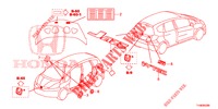 EMBLEME/ETIQUETTE DE PRECAUTIONS pour Honda JAZZ 1.4 ESH 5 Portes 5 vitesses manuelles 2014