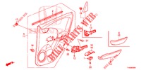 GARNITURE DE PORTE AR. pour Honda JAZZ 1.4 ESH 5 Portes 5 vitesses manuelles 2014