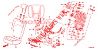 SIEGE ARRIERE (D.) (1) pour Honda JAZZ 1.4 ESH 5 Portes 5 vitesses manuelles 2014