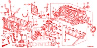 BLOC CYLINDRES/CARTER D'HUILE (1.2L/1.3L/1.4L) pour Honda JAZZ 1.4 ESL 5 Portes full automatique 2014
