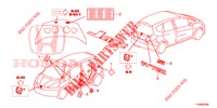 EMBLEME/ETIQUETTE DE PRECAUTIONS pour Honda JAZZ 1.4 ESL 5 Portes full automatique 2014