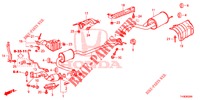 TUYAU D'ECHAPPEMENT/SILENCIEUX pour Honda JAZZ 1.4 ESL 5 Portes full automatique 2014