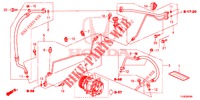 CLIMATISEUR (FLEXIBLES/TUYAUX) (LH) pour Honda JAZZ 1.4 SPH 5 Portes 5 vitesses manuelles 2014