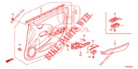 GARNITURE DE PORTE AVANT (LH) pour Honda JAZZ 1.4 SPH 5 Portes 5 vitesses manuelles 2014