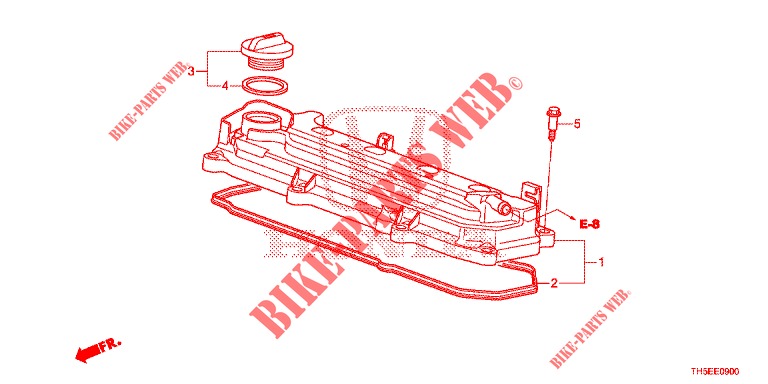 COUVERCLE DE CULASSE pour Honda JAZZ 1.4 SPH 5 Portes 5 vitesses manuelles 2014