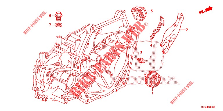DEBRAYAGE pour Honda JAZZ 1.4 SPH 5 Portes 5 vitesses manuelles 2014