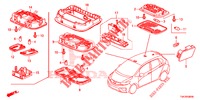 PLAFONNIER pour Honda JAZZ 1.4 ELEGANCE 5 Portes full automatique 2016