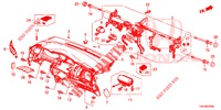 PANNEAU D'INSTRUMENT (LH) pour Honda JAZZ 1.4 EXECUTIVE 5 Portes 6 vitesses manuelles 2017