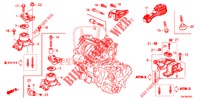 SUPPORT DU MOTEUR (AT) (1.3L) pour Honda JAZZ 1.3 EXECUTIVE 5 Portes full automatique 2017