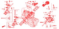 SUPPORT DU MOTEUR (AT) (1.3L) pour Honda JAZZ 1.3 EXECUTIVE 5 Portes full automatique 2018