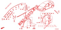 MOULAGE/PROTECTION pour Honda CIVIC DIESEL 1.6 EXECUTIVE 5 Portes 6 vitesses manuelles 2014