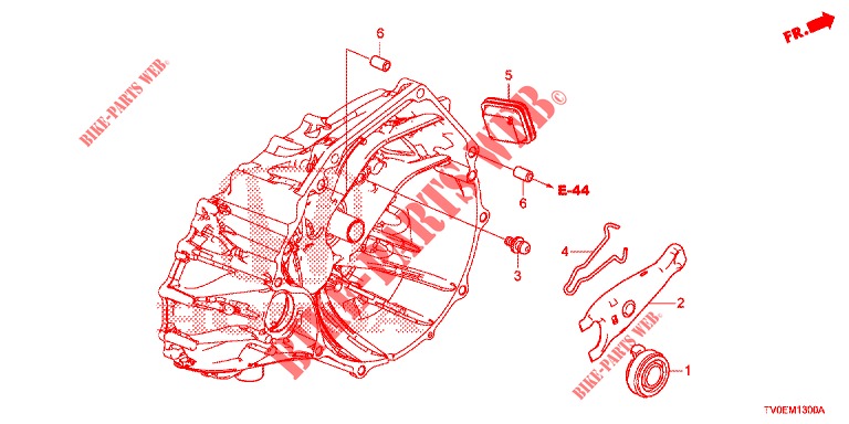DEBRAYAGE (DIESEL) pour Honda CIVIC DIESEL 1.6 EXECUTIVE 5 Portes 6 vitesses manuelles 2014