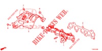 COLLECTEUR D'ECHAPPEMENT (DIESEL) pour Honda CIVIC DIESEL 1.6 LIFSTYLE 5 Portes 6 vitesses manuelles 2014