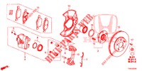 FREIN AVANT pour Honda CIVIC DIESEL 1.6 LIFSTYLE 5 Portes 6 vitesses manuelles 2014