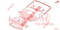 PARE BRISE ARRIERE pour Honda CIVIC DIESEL 1.6 LIFSTYLE 5 Portes 6 vitesses manuelles 2014