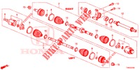 ARBRE PRIMAIRE AVANT/DEMI ARBRE (DIESEL) pour Honda CIVIC DIESEL 1.6 S 5 Portes 6 vitesses manuelles 2014