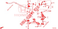 ARTICULATION AVANT pour Honda CIVIC 1.8 COMFORT 5 Portes 6 vitesses manuelles 2014