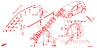 MOULAGE/PROTECTION pour Honda CIVIC 1.8 LIFESTYLE 5 Portes 6 vitesses manuelles 2014