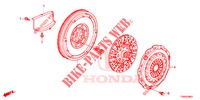 EMBRAYAGE (DIESEL) pour Honda CIVIC DIESEL 1.6 COMFORT EURO 6 5 Portes 6 vitesses manuelles 2015
