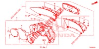 COMPTEUR pour Honda CIVIC DIESEL 1.6 EXECUTIVE EURO 6 5 Portes 6 vitesses manuelles 2015