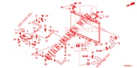 FLEXIBLE DE RADIATEUR/RESERVOIR DE RESERVE (DIESEL) pour Honda CIVIC DIESEL 1.6 EXECUTIVE EURO 6 5 Portes 6 vitesses manuelles 2015