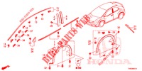 MOULAGE/PROTECTION pour Honda CIVIC DIESEL 1.6 S EURO 6 5 Portes 6 vitesses manuelles 2015