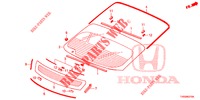PARE BRISE ARRIERE pour Honda CIVIC 1.8 LIFESTYLE 5 Portes 5 vitesses automatique 2015