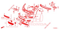 PARE CHOCS AVANT pour Honda CIVIC 1.8 LIFESTYLE 5 Portes 5 vitesses automatique 2015