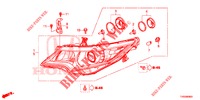 PROJECTEUR pour Honda CIVIC 1.8 S 5 Portes 6 vitesses manuelles 2015