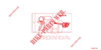 JEU DE BARILLET DE CLE (INTELLIGENT) pour Honda CIVIC 1.0 TOP 5 Portes 6 vitesses manuelles 2018