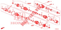 ARBRE PRIMAIRE AVANT/DEMI ARBRE (DIESEL) (2.2L) pour Honda CIVIC DIESEL 2.2 EXCLUSIVE 5 Portes 6 vitesses manuelles 2013