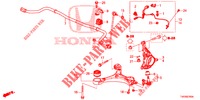 ARTICULATION AVANT pour Honda CIVIC DIESEL 2.2 EXCLUSIVE 5 Portes 6 vitesses manuelles 2013