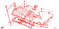 COUVERCLE DE CULASSE (DIESEL) (2.2L) pour Honda CIVIC DIESEL 2.2 EXCLUSIVE 5 Portes 6 vitesses manuelles 2013