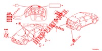 EMBLEMES/ETIQUETTES DE PRECAUTIONS pour Honda CIVIC DIESEL 2.2 EXCLUSIVE 5 Portes 6 vitesses manuelles 2013