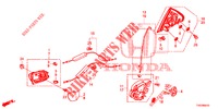 SERRURES PORTES ARRIERE/POIGNEE EXTERNE pour Honda CIVIC DIESEL 2.2 EXCLUSIVE 5 Portes 6 vitesses manuelles 2013