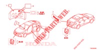 EMBLEMES/ETIQUETTES DE PRECAUTIONS pour Honda CIVIC DIESEL 1.6 S 5 Portes 9 vitesses automatique 2018