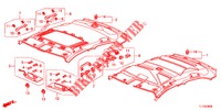 GARNITURE DE PLAFOND pour Honda ACCORD 2.0 EX 4 Portes 5 vitesses automatique 2013