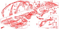 PLANCHER/PANNEAUX INTERIEURS pour Honda ACCORD 2.0 EX 4 Portes 5 vitesses automatique 2013