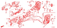 SERRURES PORTES ARRIERE/POIGNEE EXTERNE pour Honda ACCORD 2.0 S 4 Portes 6 vitesses manuelles 2014